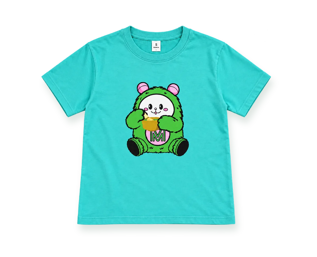 抹茶モンスター キッズTシャツ｜グリーン