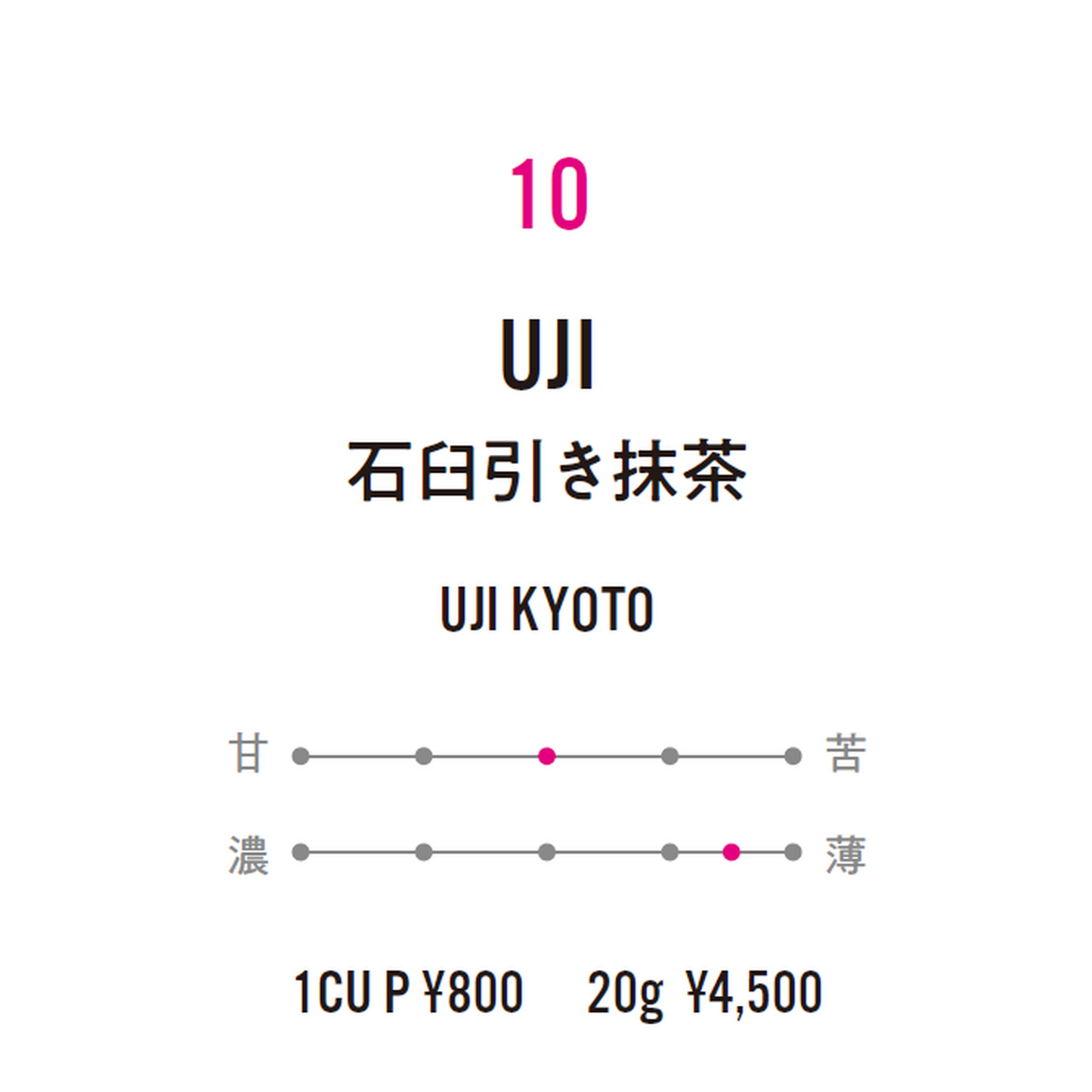 No.10 UJI-石臼引き抹茶-